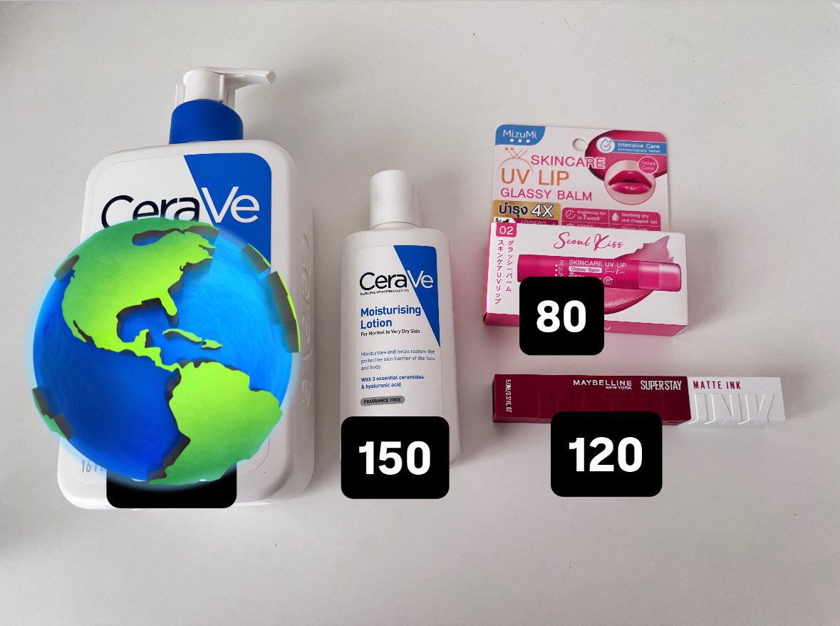 luciedemi's tweet photo. ส่งต่อ พร้อมส่ง ♥️

- cerave lotion ขวดเล็ก 150
- ลิปบาล์ม Mizumi 80
- ลิป maybelline สี540  120

ส่งฟรี

#ส่งต่อ #ส่งต่อเครื่องสําอาง #��่งต่อสกินแคร์
#ส่งต่อคสอ #เครื่องสำอาง #สกินแคร์ https://t.co/t9DV8858zu