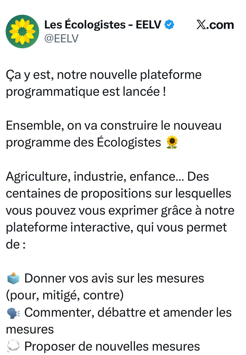 StefPalomba's tweet image. Brève histoire en trois actes.

1/ avril, Tondelier : d’abord le programme, seulement après le candidat

2/ octobre, Tondelier : je suis candidate

3/ décembre, Tondelier : aidez-nous à inventer un programme