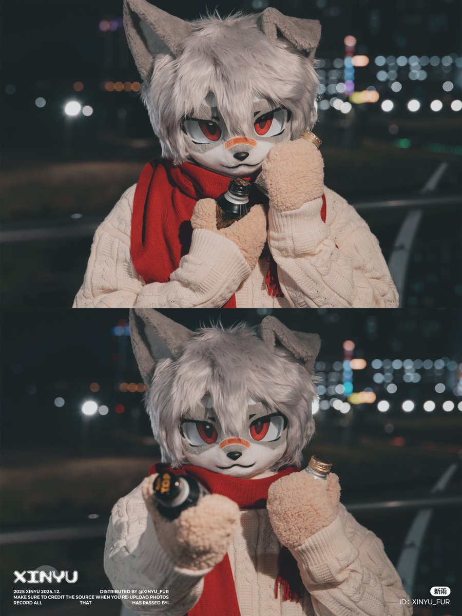 🩹 "그리운 감정은 겨울에 더 오래 남는대. 날씨가 추울수록 우리가 함께했던 추억들이 따뜻했기 때문이겠지?"

#FursuitFriday #Fursuit 
#新雨日記