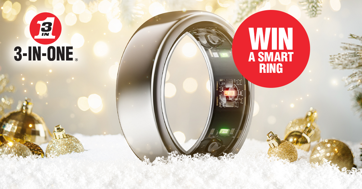 3InOneUK's tweet image. It’s Christmas - competition time! 

We’re wrapping up the year with something small, shiny and smart – and one of you will be the winner. 

To say a massive thank you for the community spirit throughout the year, we’re giving away a top-of-the-range smart ring that tracks your…