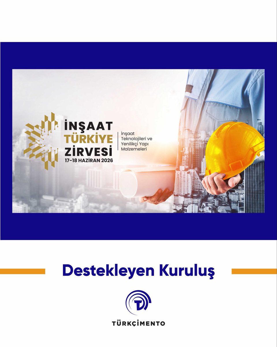 İnşaat Türkiye Zirvesi’nde “Destekleyen Kuruluş” olarak yer alıyoruz.
constructionturkiye.com