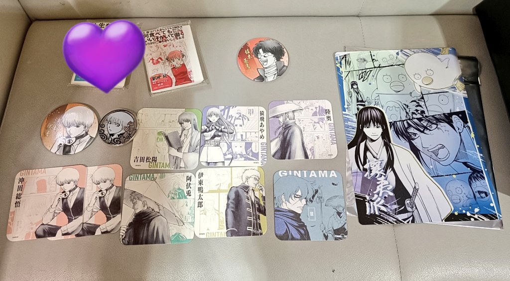 銀魂展 はたちのつどい 缶バッジ アトコ 入場者特典 デスクパッド