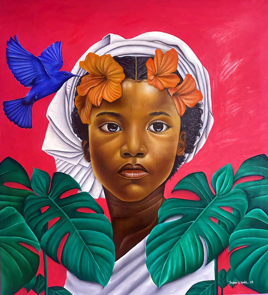 Title; INNOCENCE 
Oil paint on canvas 
Available now for it new home, posting my until she finds her audience.
#goviral #explorer