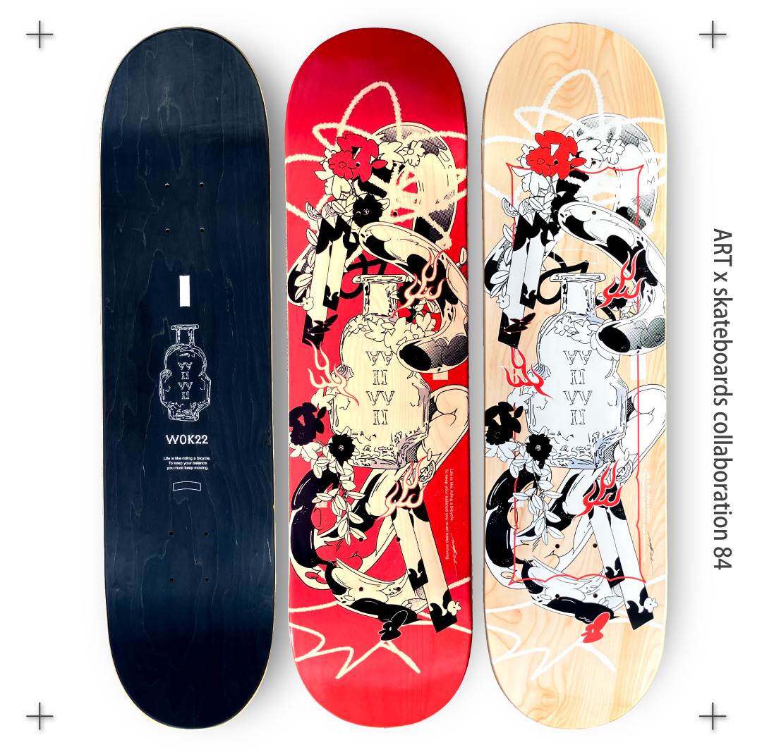 スケボーでアートする 】 084 @wok22 スケートボードの可能性を広げる