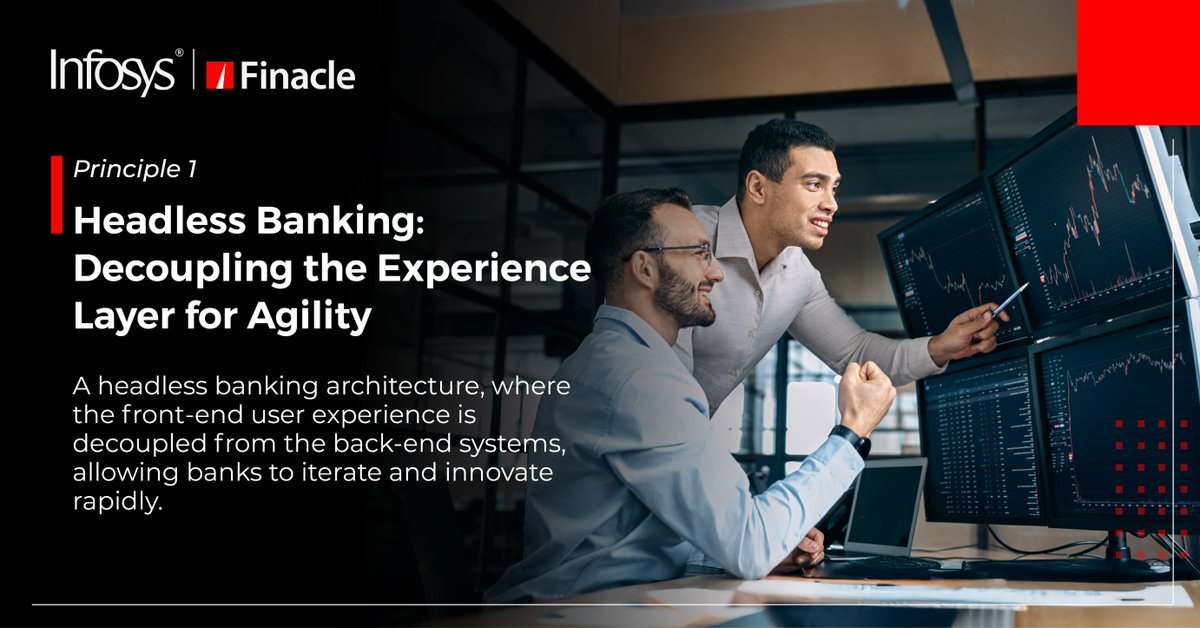 Finacle's tweet image. Read the article to explore three key architectural principles that banks need to adopt to ensure a scalable and resilient foundation that helps banks future-proof.
okt.to/eD0g5A
#InspiringBetterBanking #BankingArchitecture