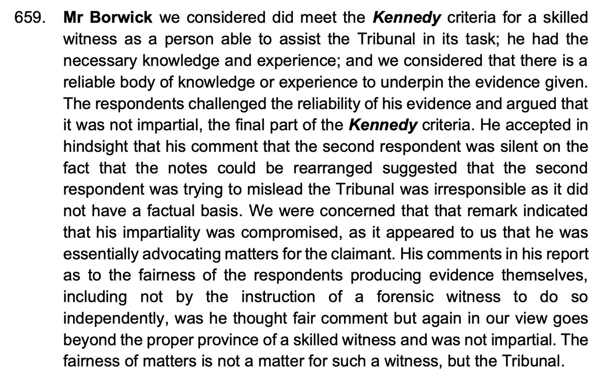 法廷は、これは厄介なことだと認めざるを得なかった。疑問を呈した。しかし、解決策は簡単だった。その専門家を信頼できないと決めつけることだ。アプトンが法廷を欺こうとしていると専門家は言っていたため、明らかに公平ではなかった。