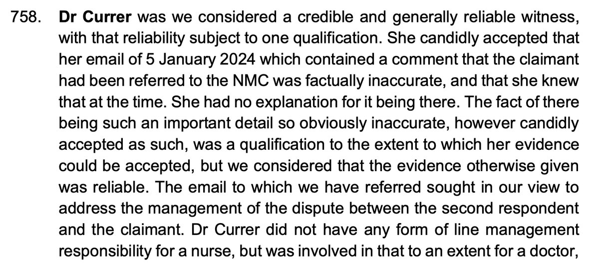 そして、事態は延々と続いた。秘密主義の「知る必要がある」グループに所属する医師が同僚たちに、ペギーが看護助産評議会に報告されたことを告げ、それが事実ではないことを知っていたことを認めた。彼女はなぜそう言ったのか説明できなかった。それでも、裁