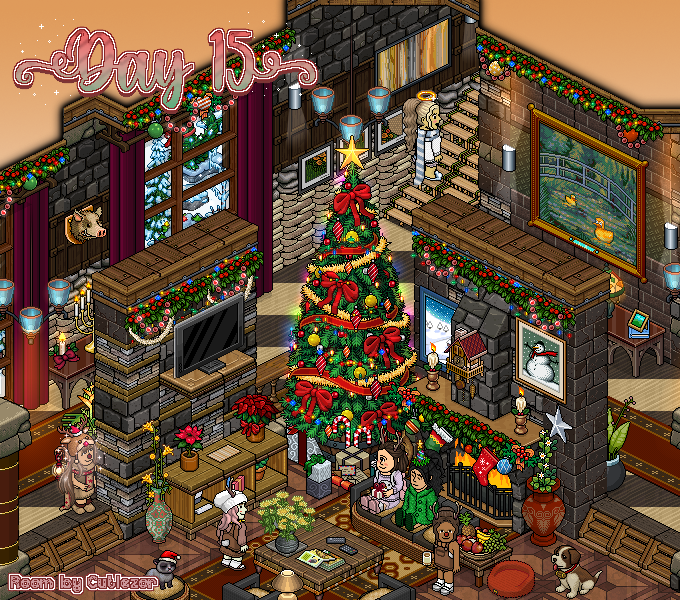 🎁15th Day of Christmas GIVEAWAY!🎁
Enter to win a festive room filled with furni, rares &amp; coins!🎅
- Follow <a href="/HabboQuestsWeb/">HabboQuests.co</a> 
- Register on HabboQuests.co
- Repost and like
- Tag a friend or us!

Check out our Discord for more daily giveaways! discord.gg/habboquests