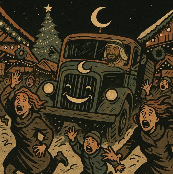 Si has de proteger con barreras antitanque tus mercadillos navideños, lo que tienes en tu país no es multiculturalismo y diversidad, sino yihad y terrorismo.