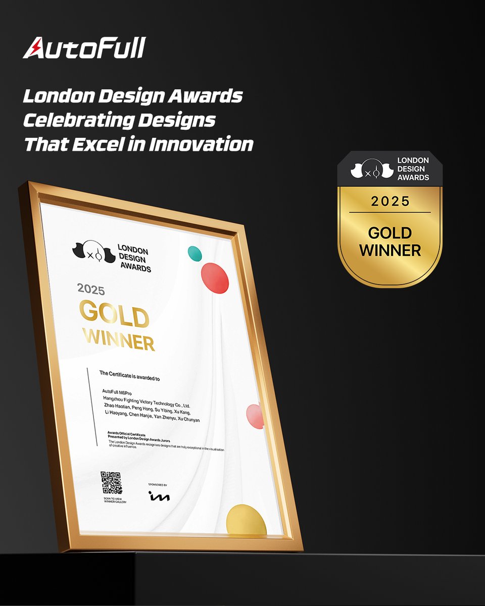 AutoFullGlobal's tweet image. When design meets performance 🎮

AutoFull M6 has been honored with
🏆 New York Product Design Award
🏆 London Design Award
Because gamers deserve more than just a chair —
they deserve award-winning comfort.
#AutoFull #AutoFullM6 #GamingChair