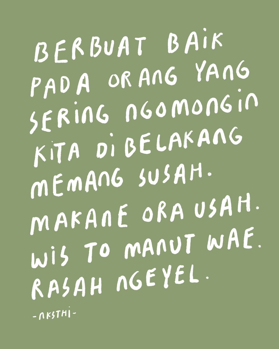 Tak kandhani lur ☺️