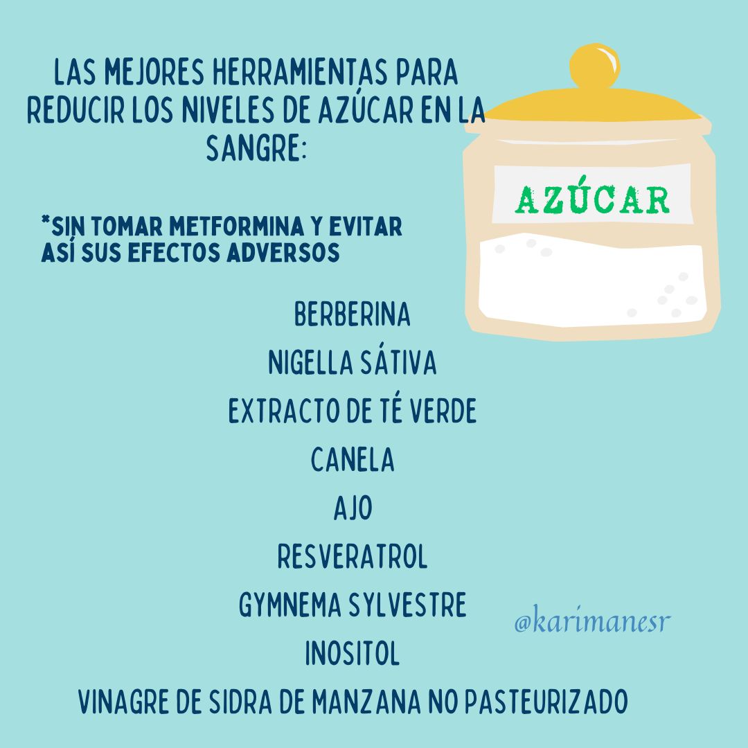 karimanesr's tweet image. Las mejores herramientas para reducir los niveles de azúcar en la sangre:

*Sin tomar metformina evitando así sus efectos adversos

🔹 Berberina
🔹 Nigella sativa
🔹 Extracto de té verde
🔹 Canela
🔹 Resveratrol
🔹 Gymnema sylvestre
🔹Inositol
🔹 Ajo
🔹 Vinagre de sidra de…