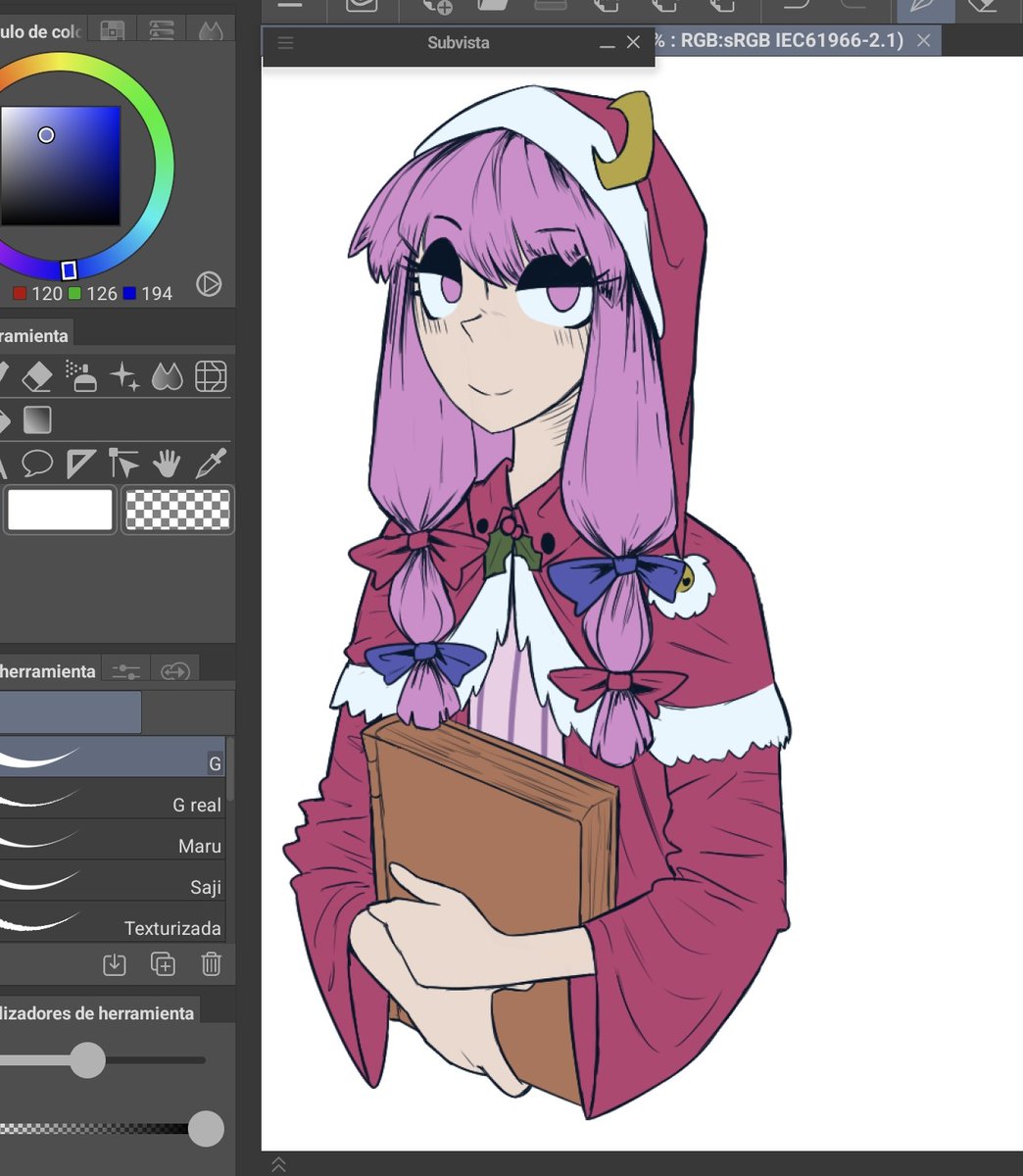 Flat color

#Christmas #東方Project #東方 #パチュリー・ノーレッジ #PatchouliKnowledge #紅魔館 #digitalart #touhou