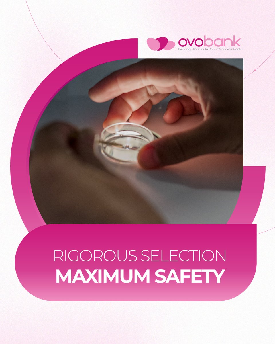 🔬 Ovobank donors: Rigorous selection, maximum safety 💙

At #Ovobank, we work with the most qualified donors, because every sample counts:

👩‍🦰 Women between 18 and 32 years old
🧑‍🦱 Men up to 35 years old
🧠💪 All in perfect physical and psychological health