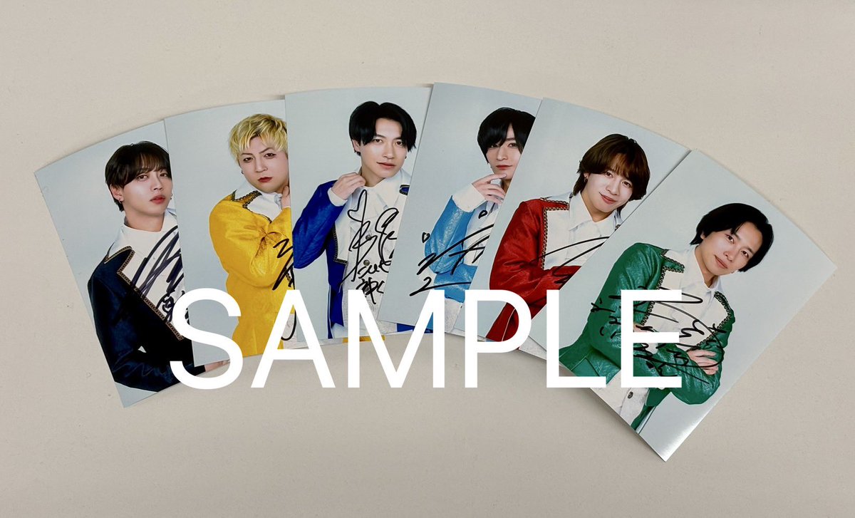 甘党男子公式ECショップ ama-dan-shop 新商品「サイン入りブロマイド