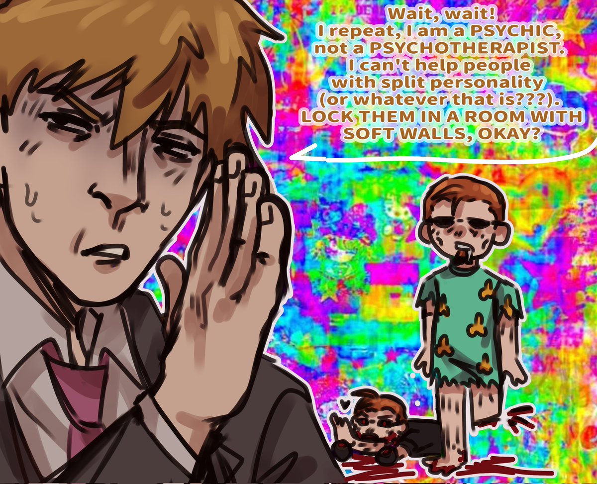 I wouldn't want to meet him either.