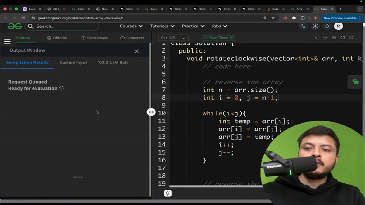 nitin_thakur7's tweet image. Lecture 9 of STRIKE DSA

Solved multiple array problems today (rotation, second largest, etc.) and it really helped me understand the logic behind each step.

Instructor - @rohit_negi9

#DSA #CPP #CodingJourney #100DaysOfCode