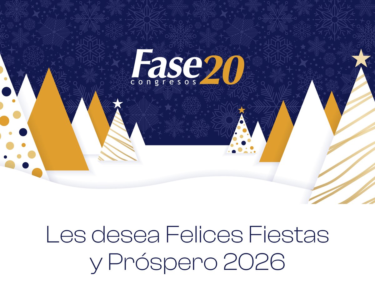 🎄Desde FASE20 Congresos queremos agradecer la confianza y fidelidad de nuestros clientes y dar la bienvenida a quienes están por conocernos 🤝✨ 

Les deseamos una Navidad llena de ilusión y un nuevo año de proyectos compartidos 🎄

¡Felices fiestas! 🎉🎄

#fase20congresos