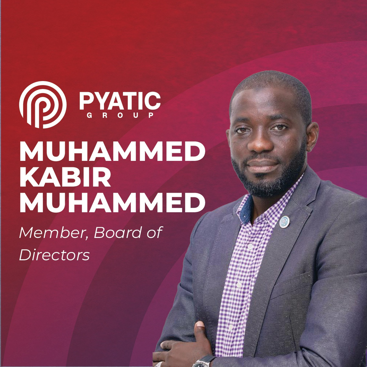 PyaticGroupltd's tweet image. Pyatic's New Chapter Begins with Muhammed Kabir Muhammed, Member Board of Directors.

Let's Build Industries, Power Economies, and Transform Lives together!

#ThePyaticGroup
#NewChapterBegins