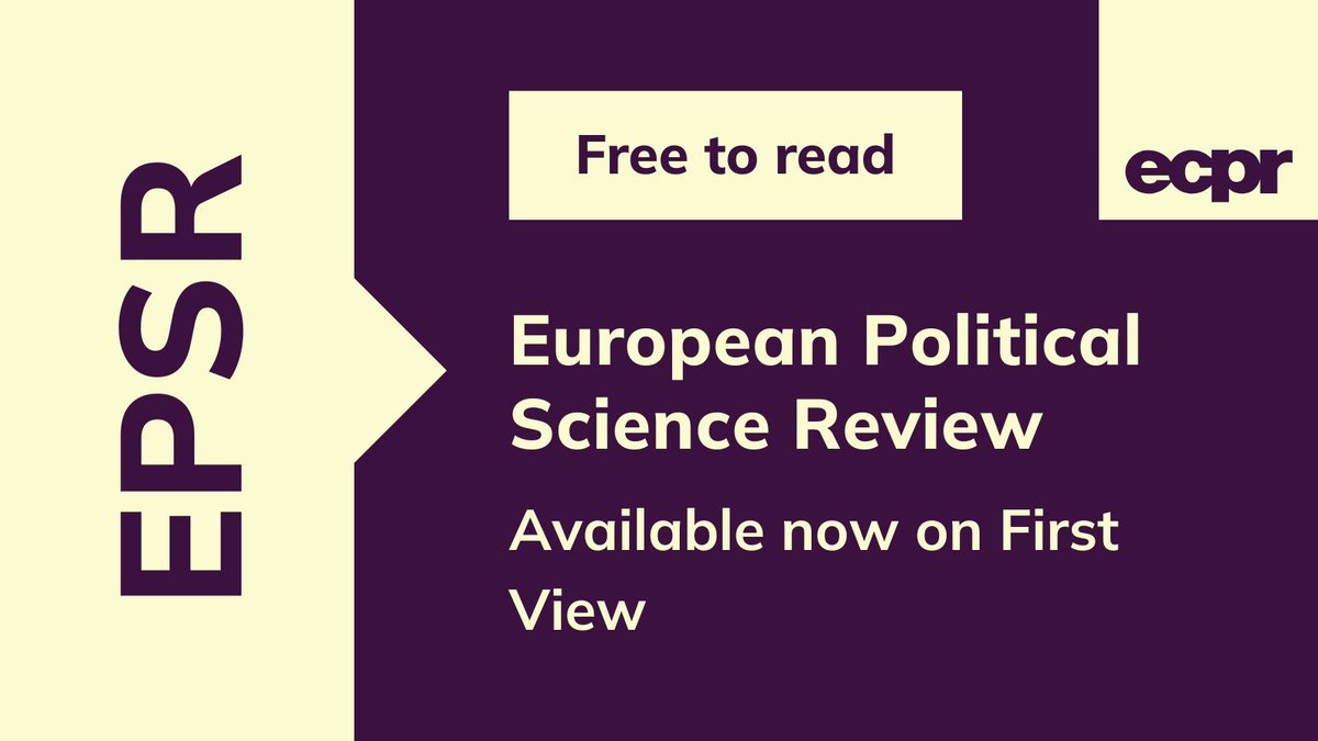 European Political Science Review tweet media
