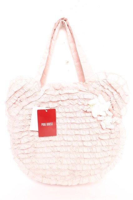 ピンクハウス　Teddyシルエットフリルバッグ　ピンク PINK HOUSE / Teddyシルエットフリルバッグ ピンク Y-25-12-18-004-LO
