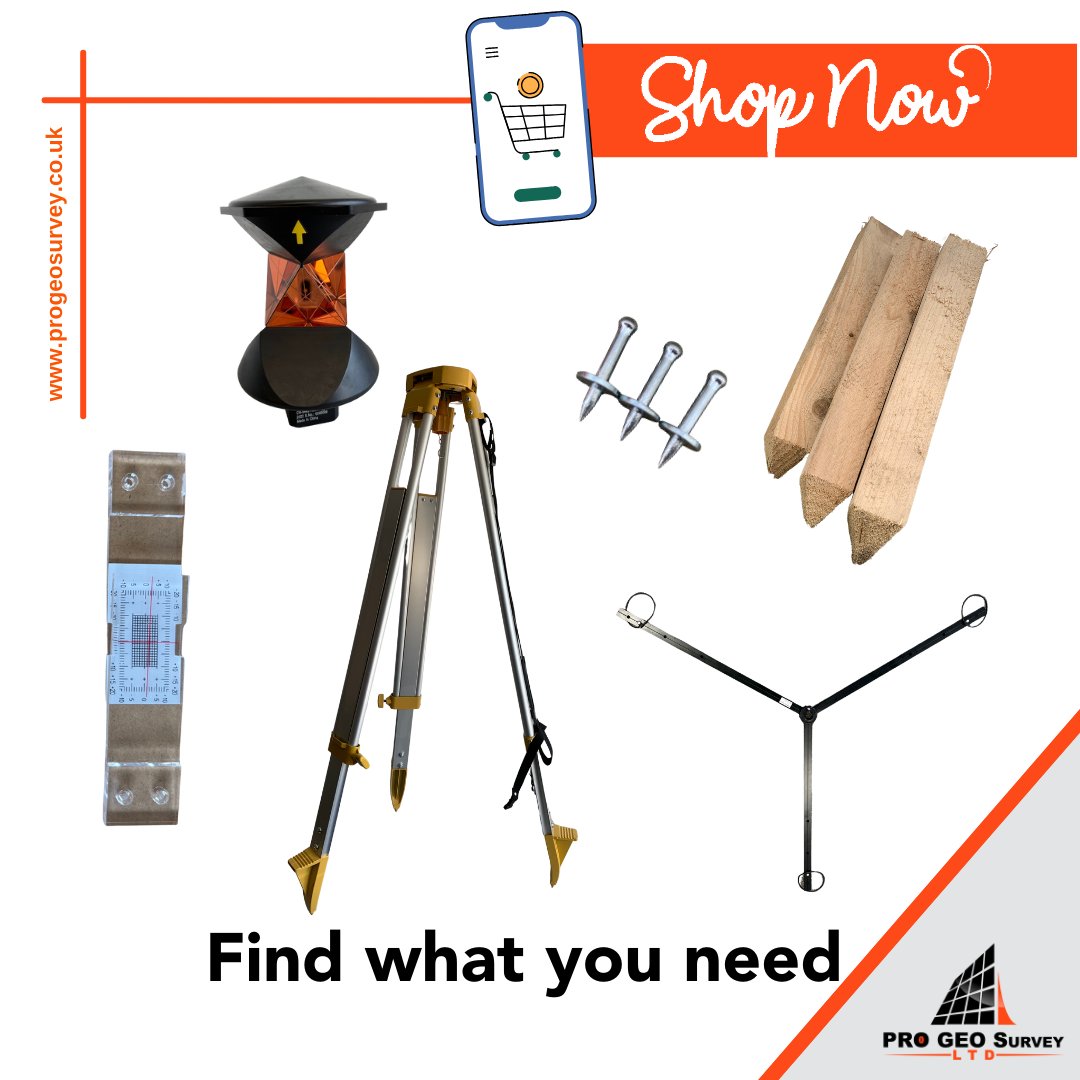 Top up all your surveying supplies and get them delivered straight to your door. 

Shop NOW
loom.ly/MONQgkU

#SurveyShop #ProGeoSurvey #surveyingequipment #civilEngineer #Landsurveyors #constructionsurveying #GeoMax #GNSS #TPS #XPADUltimate