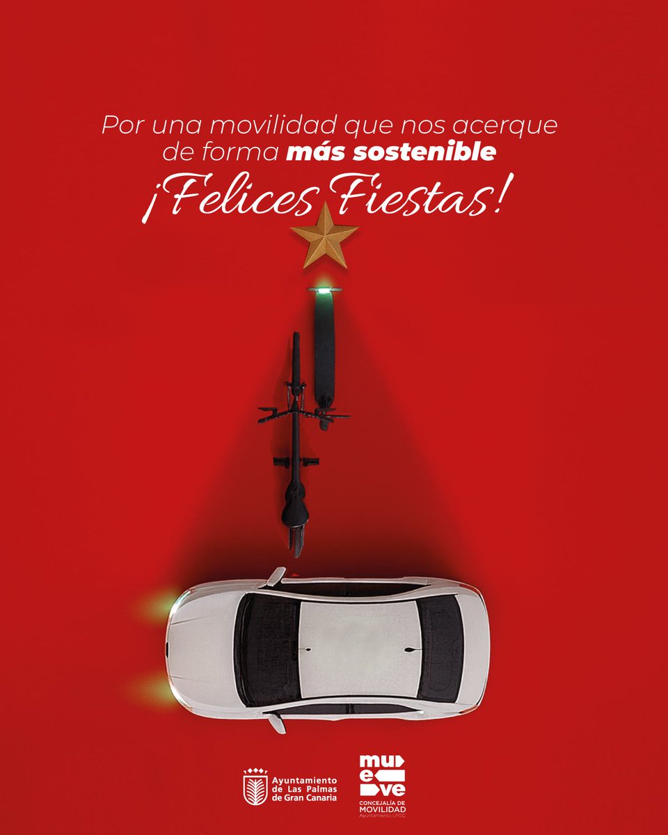 En estas fechas, que los trayectos no solo nos lleven, sino que nos acerquen.
A quienes queremos, a lo que cuidamos, a la ciudad que soñamos. 🌍💛

🎁 Les deseamos unas fiestas llenas de conexiones reales, encuentros y movimientos conscientes.

#FelicesFiestas #LPGCMovilidad