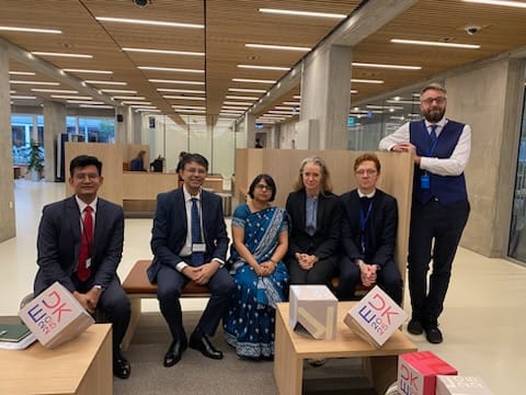 India-Denmark consultations on UN and multilateral issues were held on 17 December with participation of Amb @ManishPrabhat06 and the Indian delegation led by Ms Nabanita Chakrabarti, Joint Secretary, United Nations - Political Division, Ministry of External Affairs. 

The