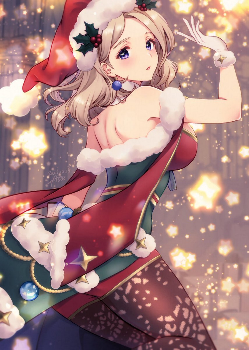 asakisafe1's tweet photo. クリスマスメルセデス
顔まわりなどリメイクしての再掲です🎄.*

FEH超英雄の衣装をお借りしたこの2枚、
ずっとお気に入りだったのですが、今ならもう少しかわいく描けるかも…！と思い、顔や肌の塗りを中心に改めて手を入れてみました☺️ https://t.co/Thug8mrNAO