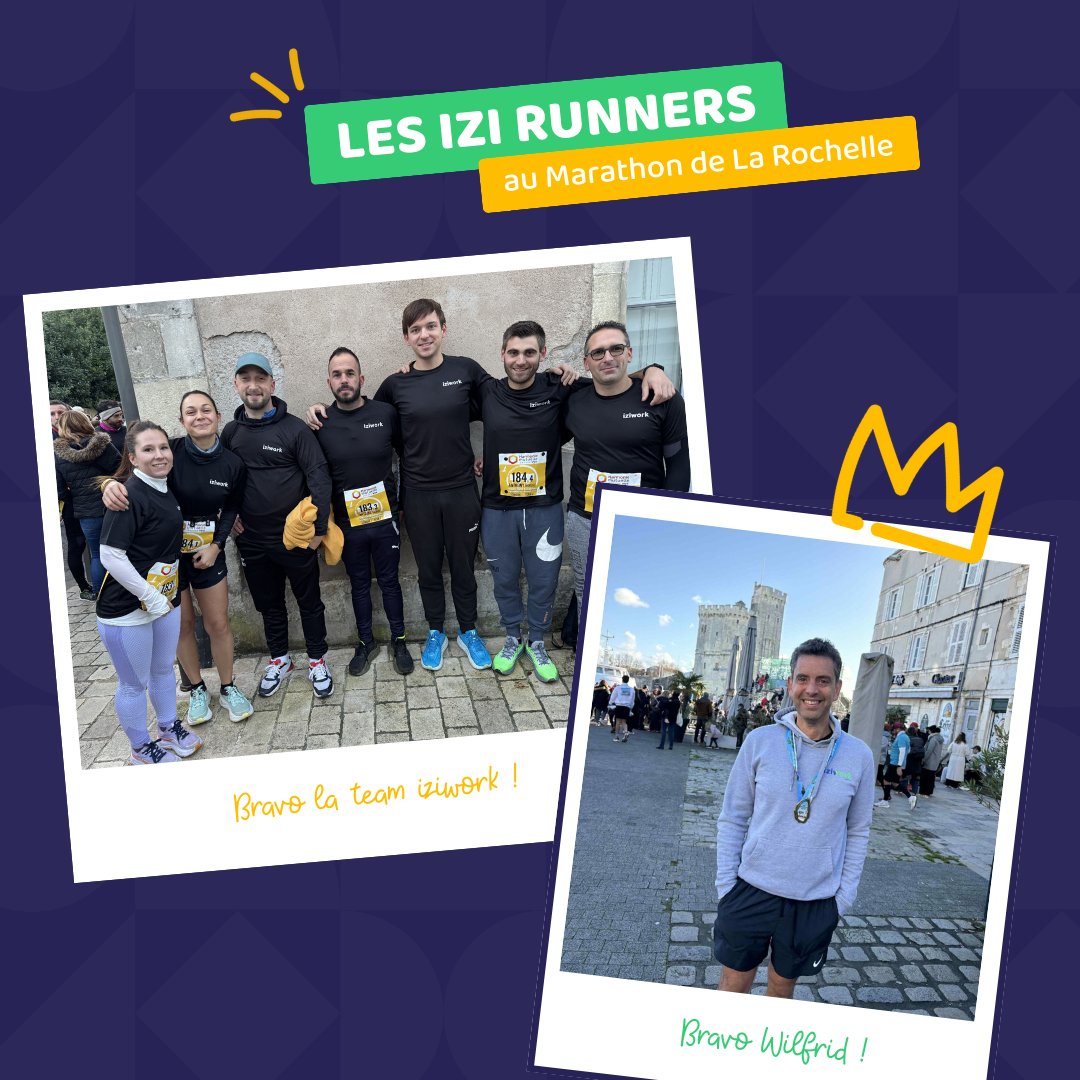 🔥 42 km, 195 m.
💪 0 abandon.
Bravo à nos équipes pour le Marathon de La Rochelle !
Détermination, mental d’acier et esprit d’équipe : sur la route comme aux côtés de nos intérimaires.

Chez iziwork, l’action nous fait avancer.
#iziworkers #marathon #détermination #objectif 🏃‍♂️🏁