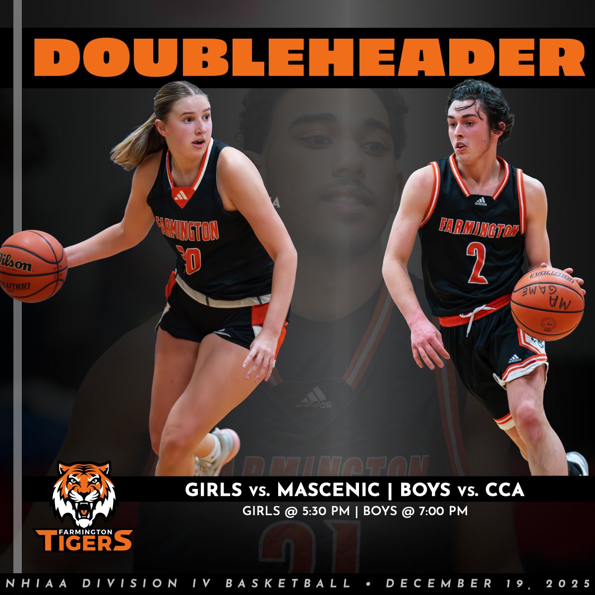 The FHS varsity basketball teams play their first home doubleheader of the season tonight as the girls welcome Mascenic, while the boys take on Concord Christian. It's the home opener for the girls and tip off is at 5:30 pm, followed by varsity at 7:00 pm.