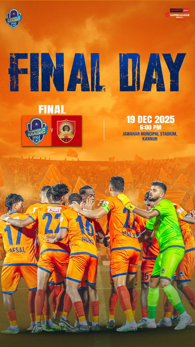 thrissurmagicfc's tweet photo. The wait is over. The stage is set. History is waiting to be written. ⚽️🔥

#SuperLeagueKerala #ThrissurMagicFC
 #MagicFrames https://t.co/LMf6F5qXee