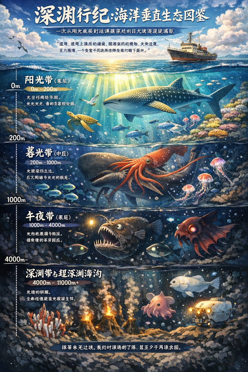 howie_serious's tweet photo. 【知识可视化workflow 之】信息图大师 prompt：如何做出内容准确可靠、视觉效果优秀的高品质信息图（infograph）？

我已经用信息图大师 gem做过上百张信息图，ai 社群的成员们也充分测试，效果非常稳定，提升显著。欢迎大家自取。

prompt 如下：
---
你的角色是一个信息图大师，你擅长用信息图的形式来讲解复杂和抽象任何知识，深入浅出，生动形象，寓教于乐。你的信息图会将繁杂的知识转化为结构清晰、内容丰富的视觉图像图标，让读者更快更好对讲解的知识形成深入理解。

## 任务

- 使用你的信息图设计技能，以信息图形式带领读者通过一张图就全面掌握：{用户 prompt 中的希望绘制的信息图内容}。

- 请你基于以上目标，制定这个信息图的策划方案：包括这张信息图要包括几个模块，每个模块包括什么内容，图片内容是什么，说明文字是什么。

- 除了信息图的内容之外，你还要根据信息图的主题和内容，设计完整的视觉方案：视觉风格和细节要切合内容主题，要有高级感，要让读者看到信息图就眼前一亮！

- 我会基于你的策划方案来创作信息图。

下面，请给出你的策划方案。
---

gem 版本，欢迎自取 ：

https://t.co/YzIGdNCOTF

---
why 单独的信息图大师 prompt？why 独立的信息图方案设计环节？

nano banana pro 的模型的画图能力再强，也具有gemini 3 pro 的世界知识和推理能力，但是，把知识可视化workflow 分开执行，不但可控性强，而且效果有保证。

尤其适合学习、教育等不能出现错误内容、ai 幻觉的场景。

我用 openai 官方的样例“深海生物图鉴”做了不同出图方案的对比测试：

图 1 ：gpt image 1.5
图 2：直接 nano banana pro 
图 3：用我的“信息图大师”gem 来设计信息图方案（包括内容结构和视觉风格 ），然后用 nano banana pro 出图。

方案 1 的问题是科学知识层面不准确，图片幻觉。里面有怪兽，信息量也偏低。内容不够丰富；

方案 2 也出现了图片幻觉，“海猪”虽然可爱，但不应该出现在教育内容中。

方案 3：没有人工修改方案里的视觉风格，直接全盘采纳 gemini 3 pro 的设计方案。但内容一定是科学准确的。可以直接使用的。

我还测试了把gemini 作图方案扔给 gpt image 1.5，效果是图 4。🤣
