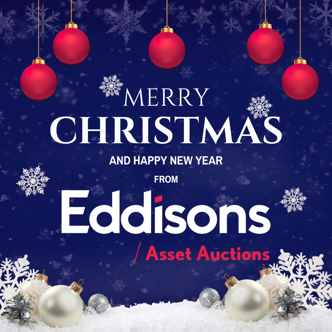 🎅 Merry Christmas &amp; Happy New Year from Eddisons Plant &amp; Machinery!

We return Friday 2nd January 2026.

Browse live auctions and sign up to bid now at auctions.eddisons.com 🚜🔨
