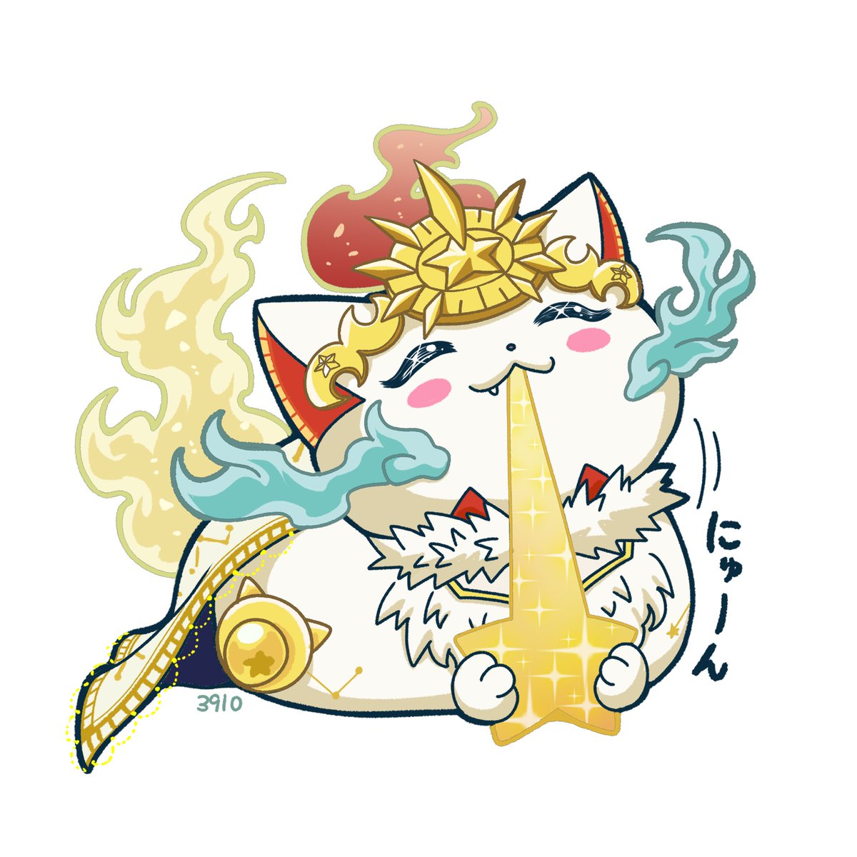 【開運らくがき】
まねきねこ座ニャッキー！！⭐️
#開運コロシアム

コミックス第1巻📕
shogakukan-comic.jp/book?isbn=9784…

LINEスタンプ🐈
line.me/S/sticker/3112…

発売中！