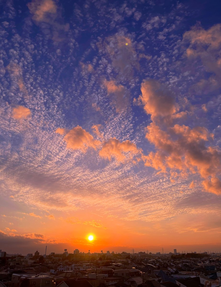 初冬の夕暮れ空を
at 井の頭線沿い