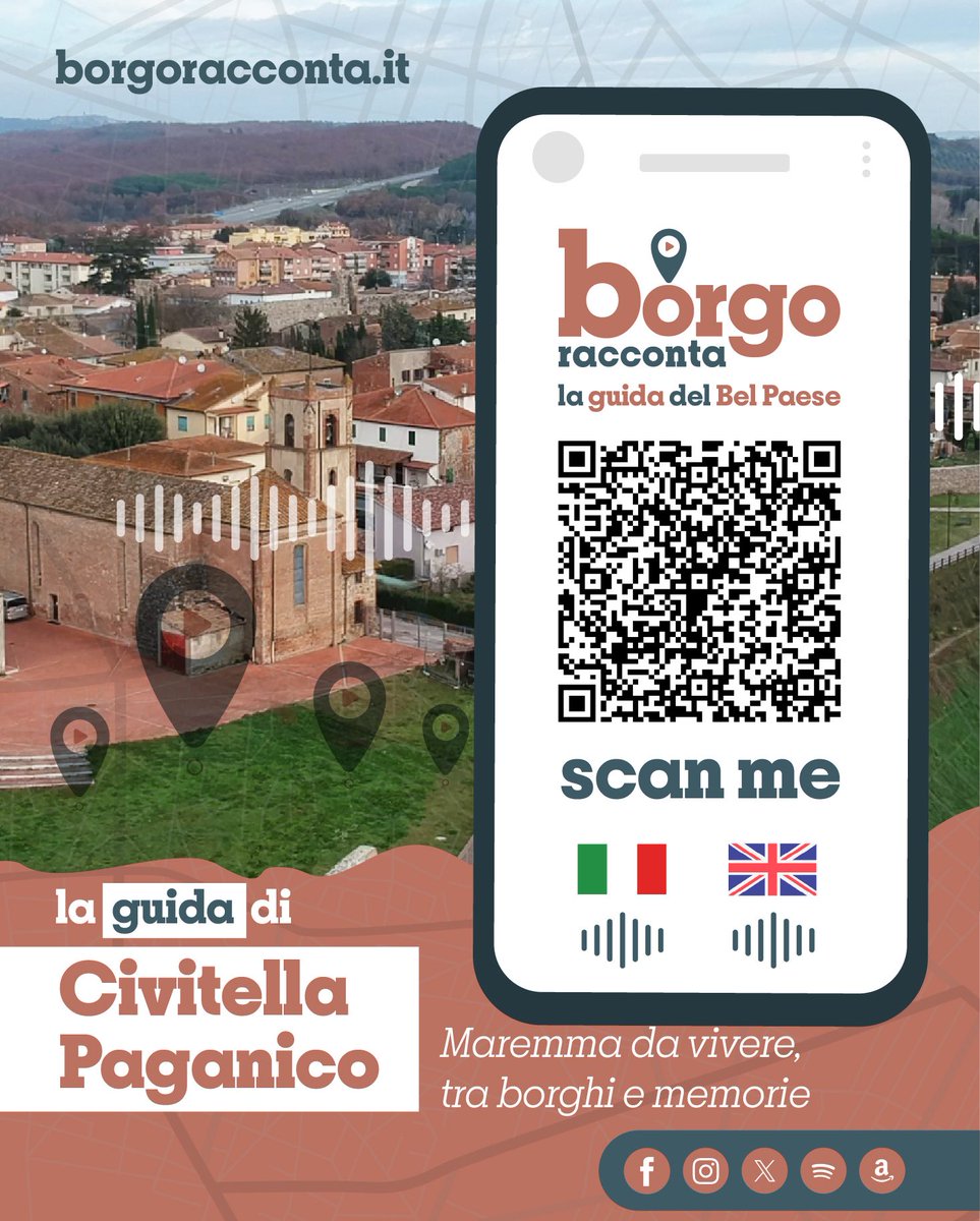 🌍 È arrivata la nuova Guida Turistica Interattiva dedicata al Comune di CIVITELLA PAGANICO!

📌 Inizia subito il tuo tour: borgoracconta.it/citta/civitell…

#laguidadelbelpaese
#CivitellaPaganico #Toscana #Grosseto #Maremma #borghi #italia #travelpodcast #turismo #guidaturistica #qrcode