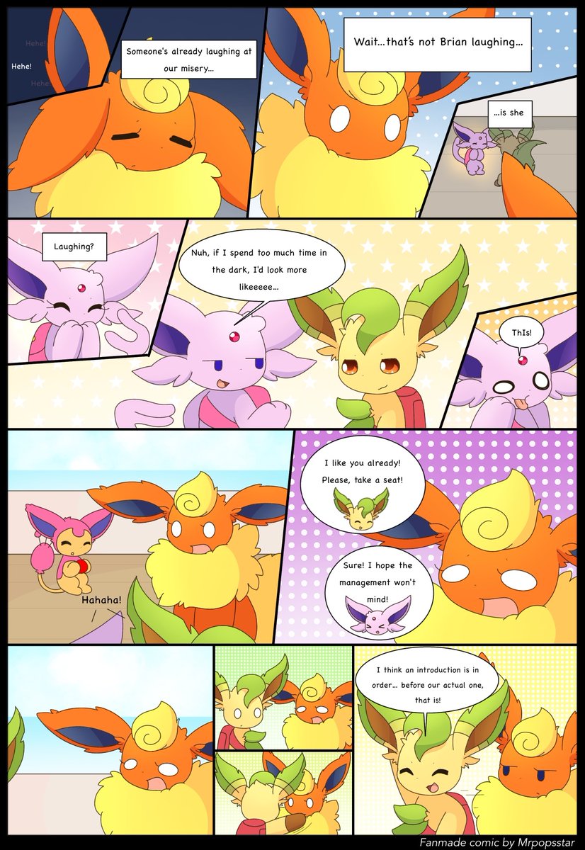 Thebrionneartis's tweet image. ES Chapter 5.2 page 17

#EeveelutionSquad