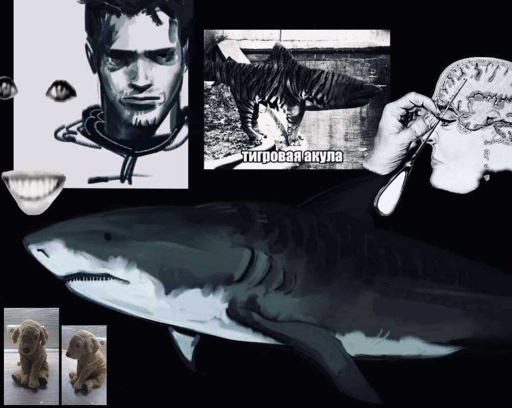 smlsim's tweet image. #ChrisRedfield would definitely be a tiger shark to wesker-orca .. 🤔 
#ResidentEvil #RE5