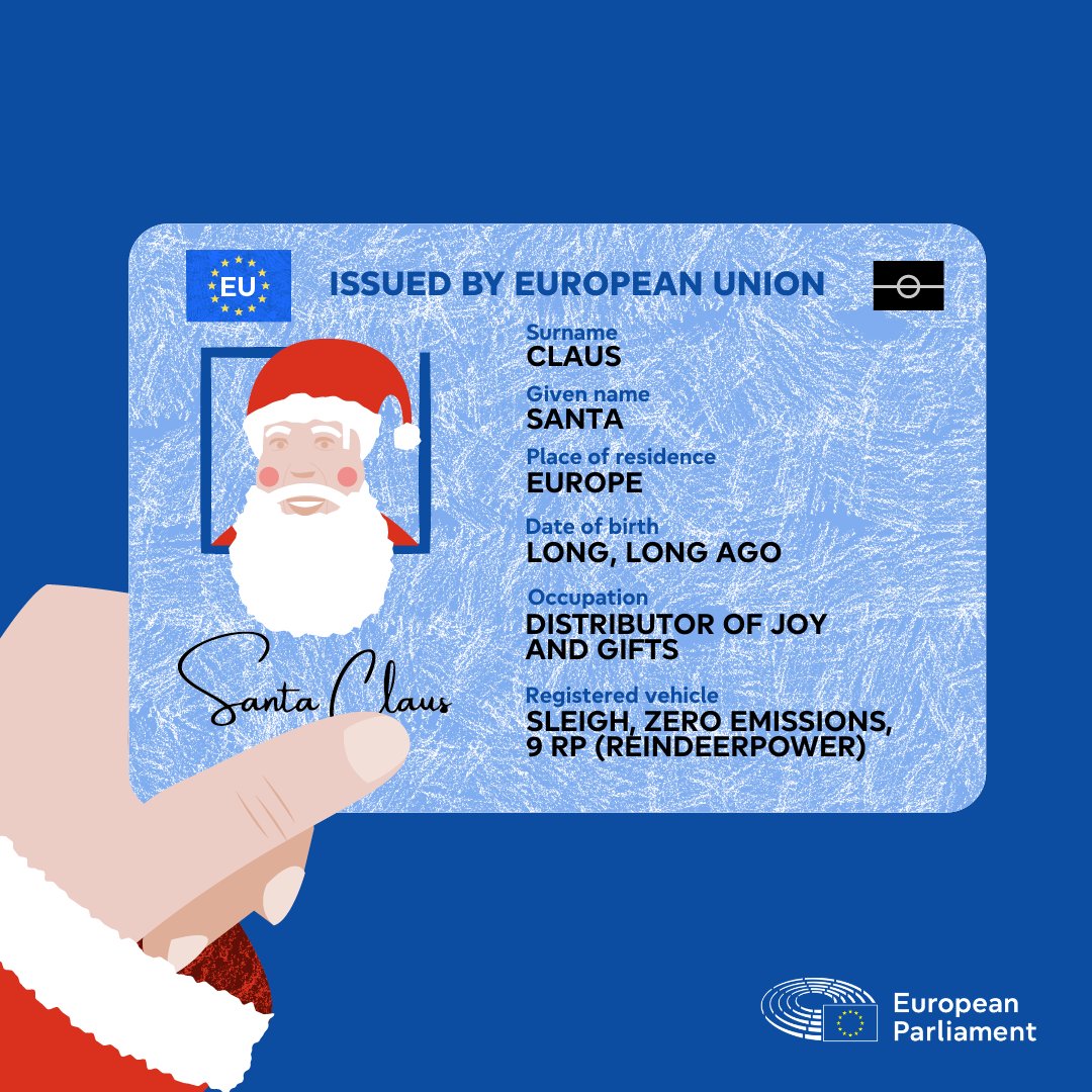 Europarl_EN's tweet image. Ever wonder how Santa delivers gifts so fast across Europe?

It's thanks to the EU customs union and Schengen!

With no customs checks between EU countries, Santa’s sleigh keeps moving smoothly from one stop to the next: no delays, no paperwork 🇪🇺🎁