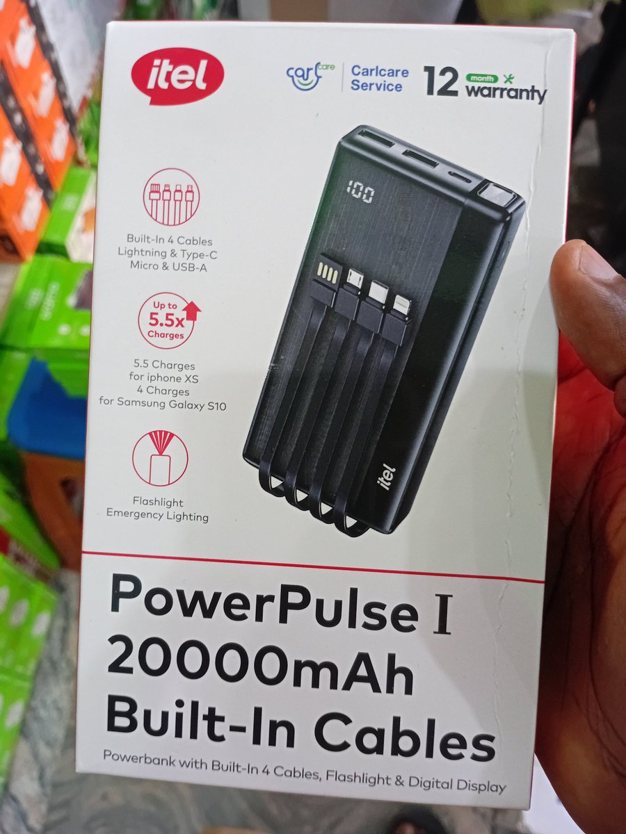 AbdqadirO's tweet image. Power Bank: Oraimo ● itel● Rexi ● New Age 

Awoof Prices

Capacity: 10000mAh 
20000mAh 
30000mAh 

Price : 13,000
17,000
27,000

Location: Ikorodu,  Lagos,  Nigeria 

Call/WhatsApp: 0703 860 3337 

#CompanionSmartAccessories 
#since2017
#GetQualityGetAssured
