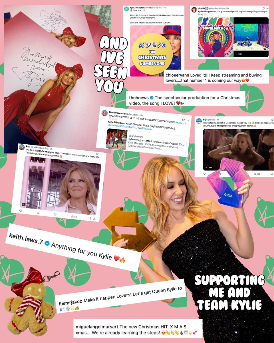 kylieminogue's tweet image. With love, Kylie x