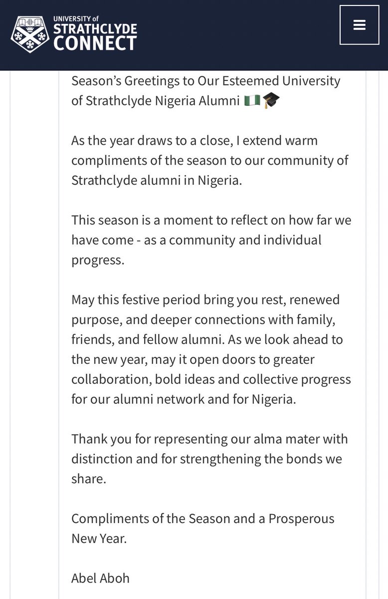 Strathclyde Nigeria tweet media