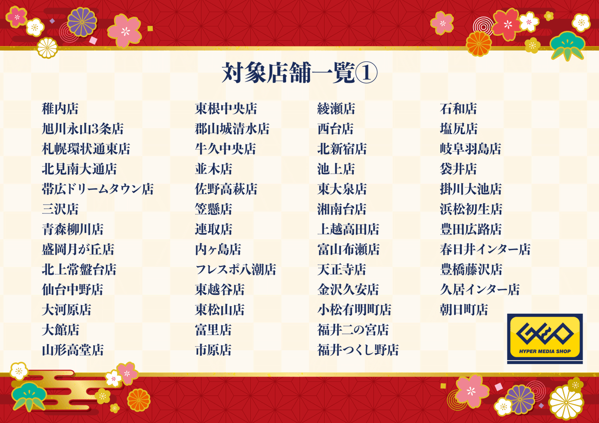 🔽対象店舗はコチラ🔽