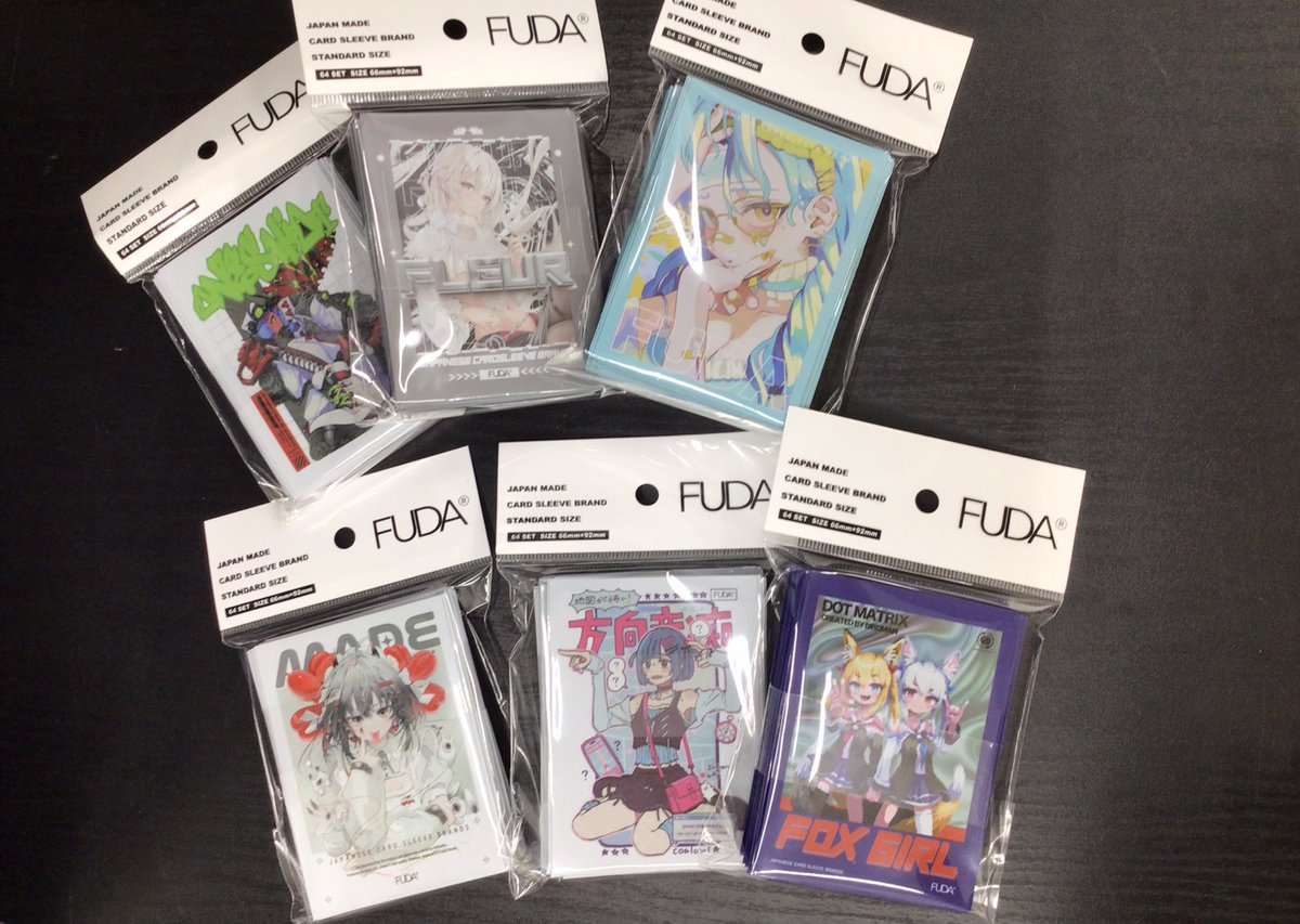 🧣新商品入荷情報🧣／ ◯FUDA キャラクタースリーブ 6種 本日入荷致し