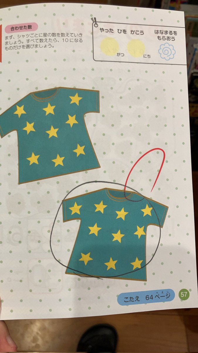 BLAST_Azul's tweet image. 息子(5)、この問題を、こう捉えて、縦3✕横3+1=10で即答してきたらしい。
九九を覚えてるって強い。