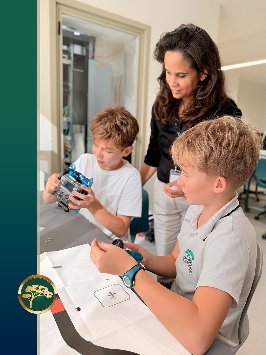 Technology Club students programmed mBots using Python to follow paths and detect objects. They used ultrasonic and motion sensors to turn basic code into real robotic movement!