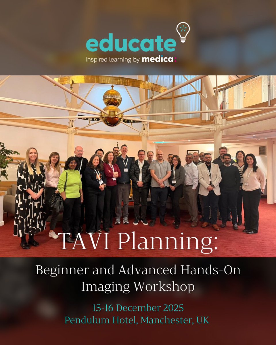 educatebymedica's tweet image. Earlier this week, we wrapped up our TAVI Planning Workshop in Manchester! 🫀

Thanks to Dr Arif Khokhar, Dr Alexia Farrugia &amp;amp; TeraRecon for an incredible 2 days of hands-on learning.

Upcoming courses 👉 educatebymedica.com

#TAVI #CardiacCT #RadiologyEducation #CPD