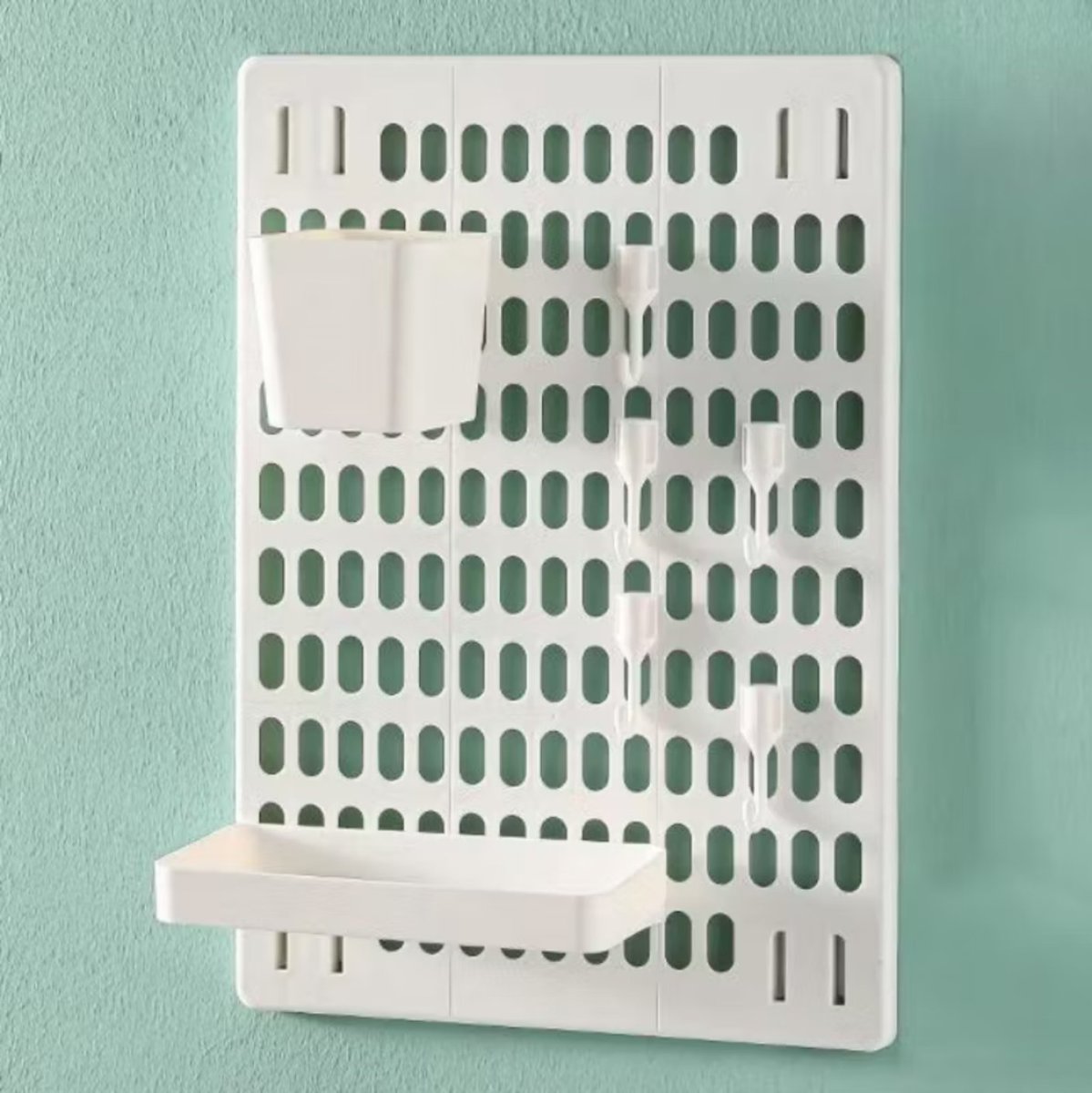 cocop4n's tweet photo. Cek Pegboard Premium Dinding Peg Hole Board Wall Shelf Board Premium Rak Dinding Kitchen Rumah Storage/ Dekorasi  DIY Rak Gantung Peralatan Dapur Tanpa Paku Pegboard Dekorasi dengan harga Rp69.000. Dapatkan di Shopee sekarang! https://t.co/KYUYLKtb7j https://t.co/YdC623eztD