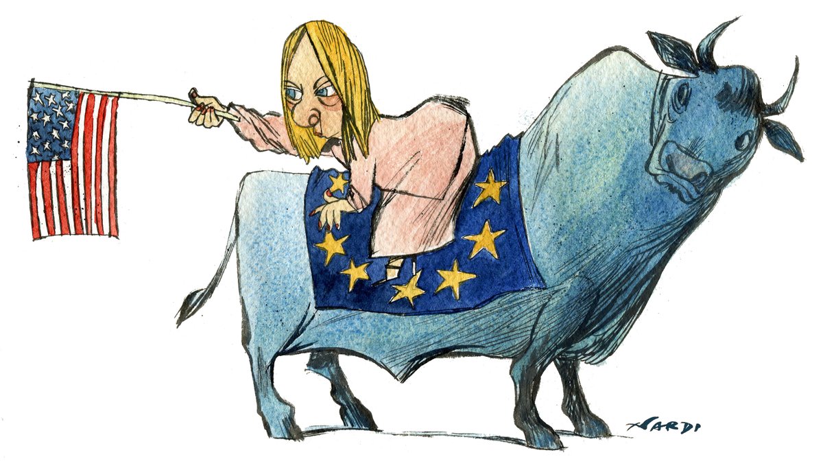 marilena_nardi_'s tweet image. #GiorgiaMeloni, tra USA e UE
#caricature #editorialcartoon

@21Pagina  @cartoonmovement @ErbacceMag @Left_rivista